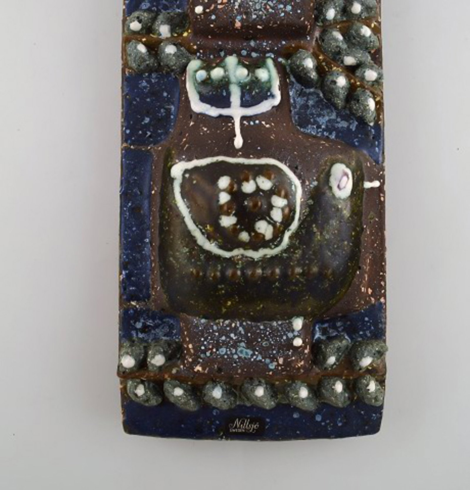 Nittsjö wall plaque decorated with birds. 1960's. - 2