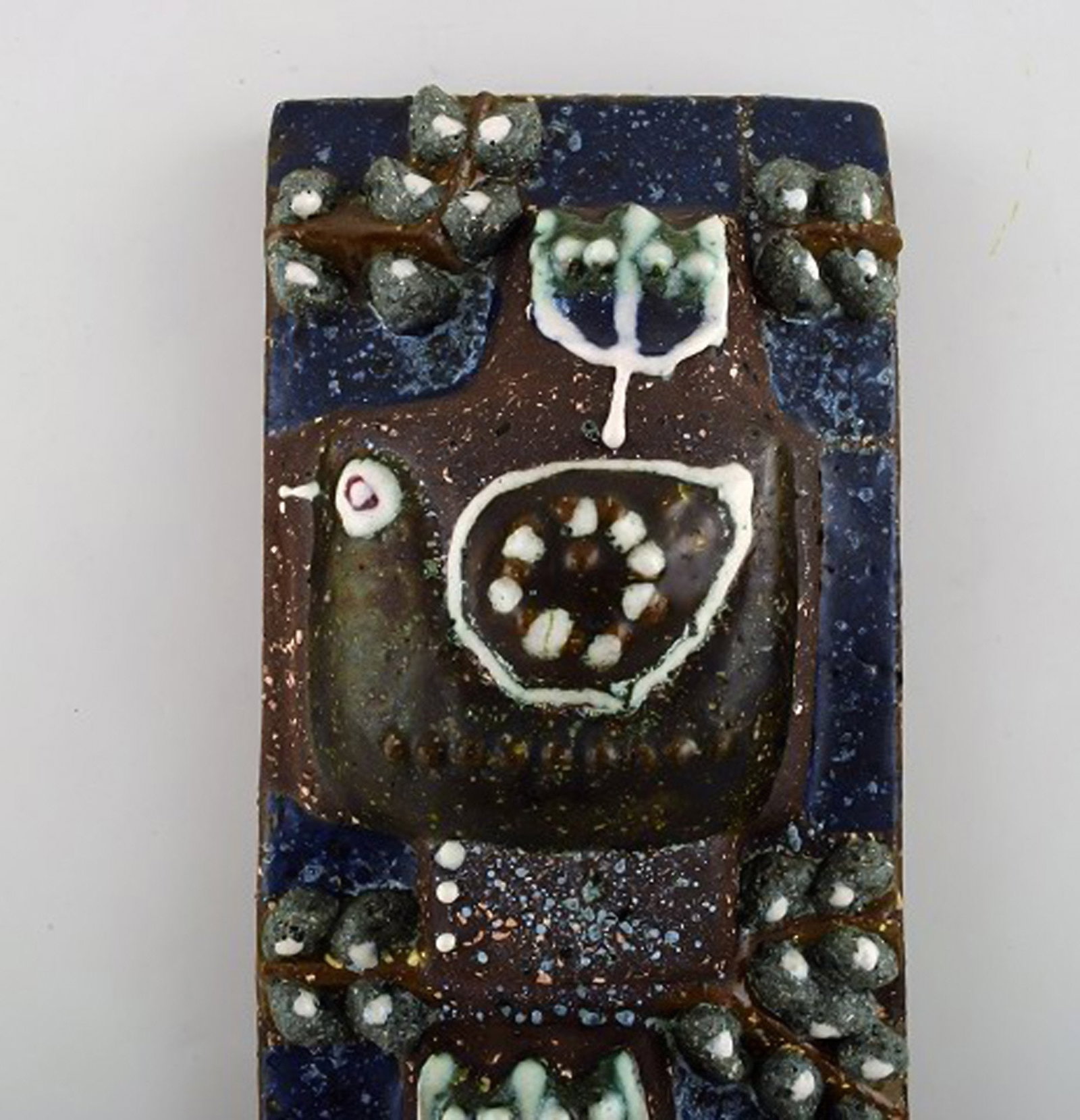 Nittsjö wall plaque decorated with birds. 1960's. - 3