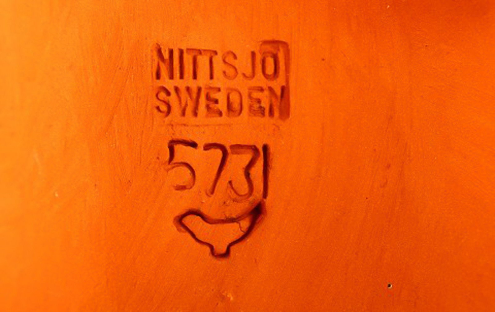 Nittsjö wall plaque decorated with birds. 1960's. - 6