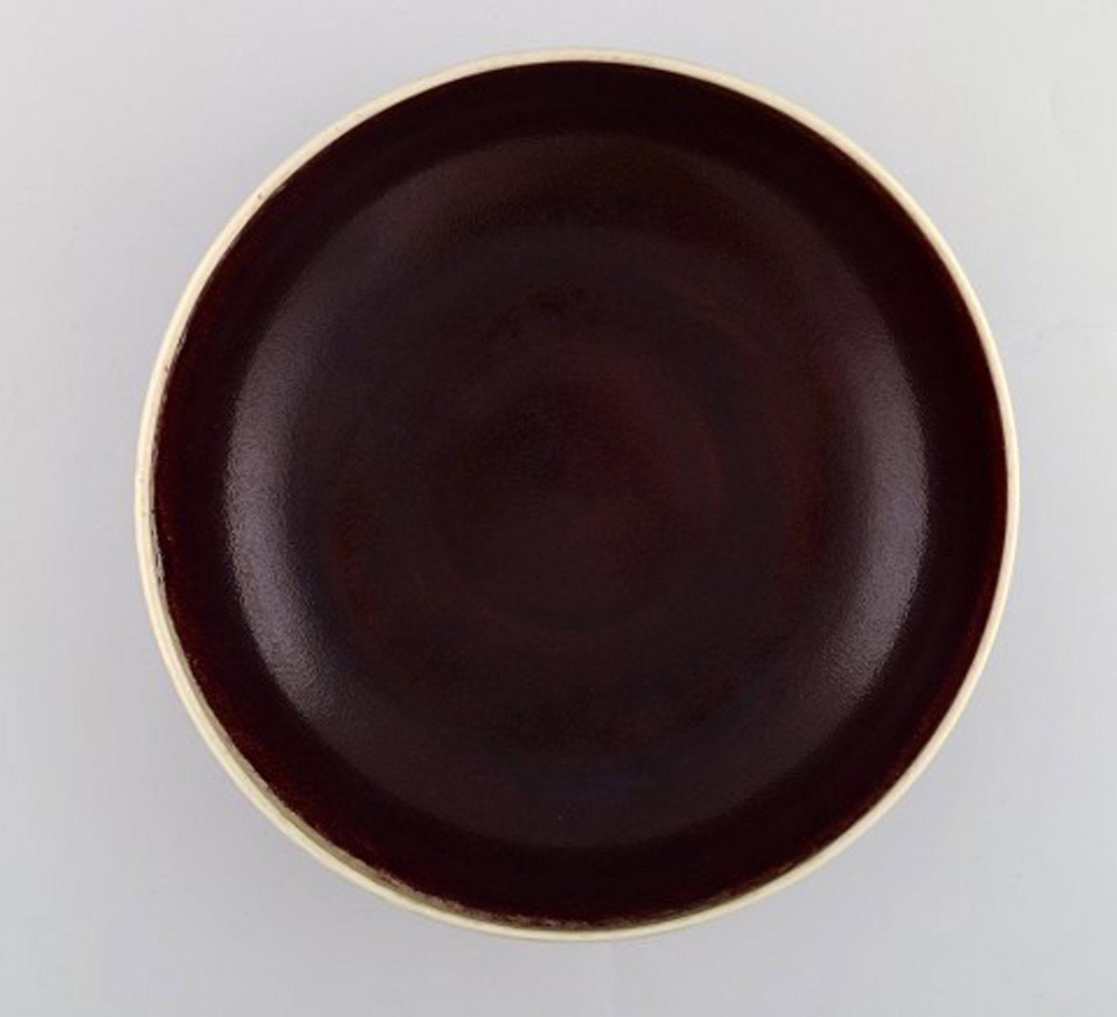 Sven Wejsfelt for Gustavsberg Studio Hand. Unique bowl in glazed ceramics. Dated 1988. Beautiful ox - 3