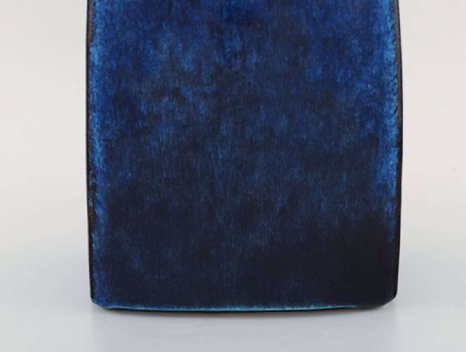 Stogo, Denmark. Stylish vase in glazed ceramics. Beautiful glaze in turquoise shades. 1960 / 70's. - 4