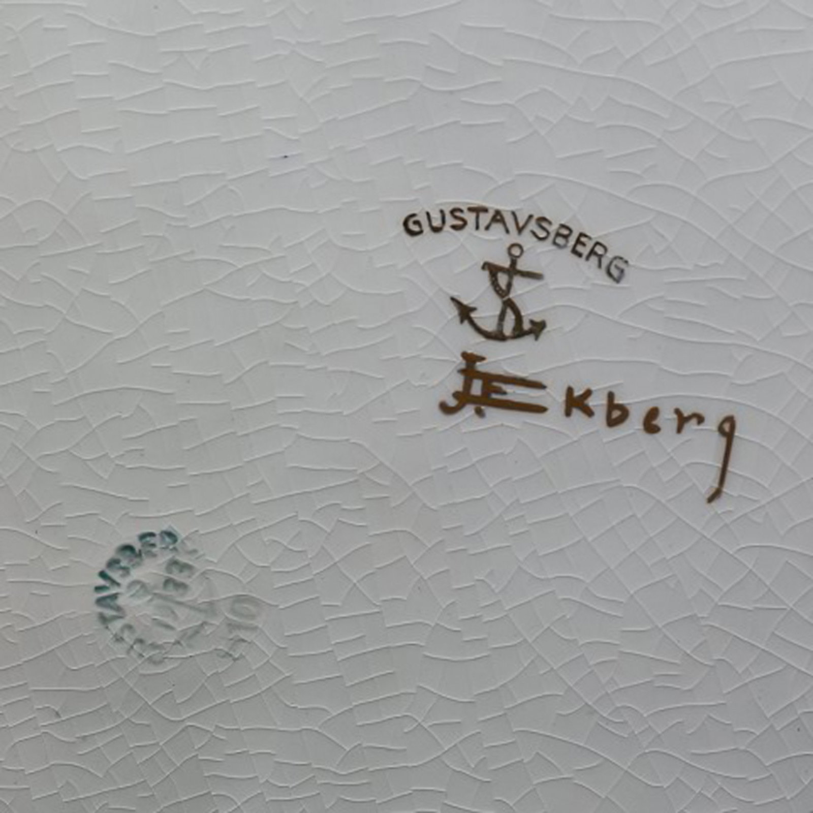 Josef Ekberg, Gustavsberg, large platter. - 2