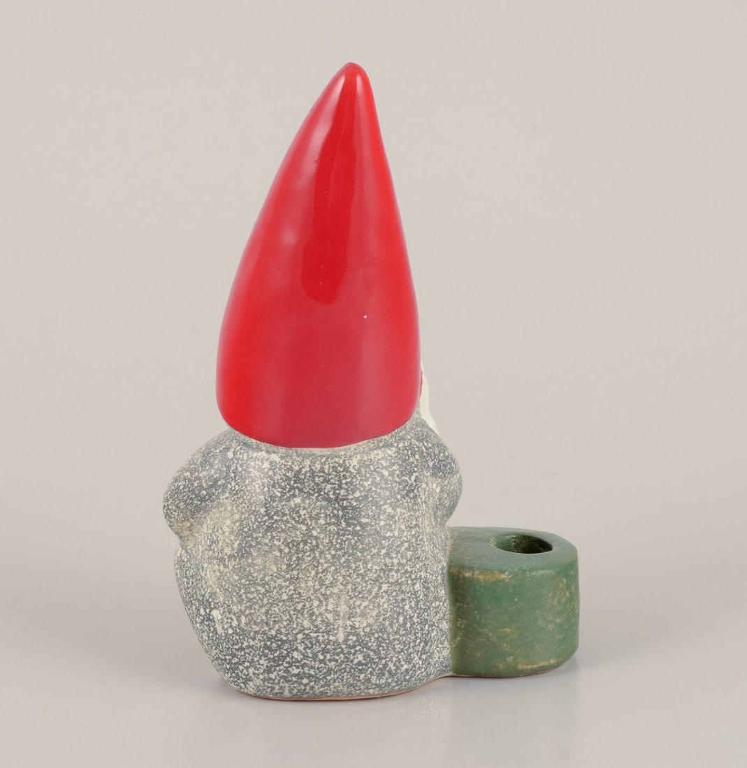 Lisa Larson for Gustavsberg. Candlestick holder. Sitting elf. Late 20th C. - 4