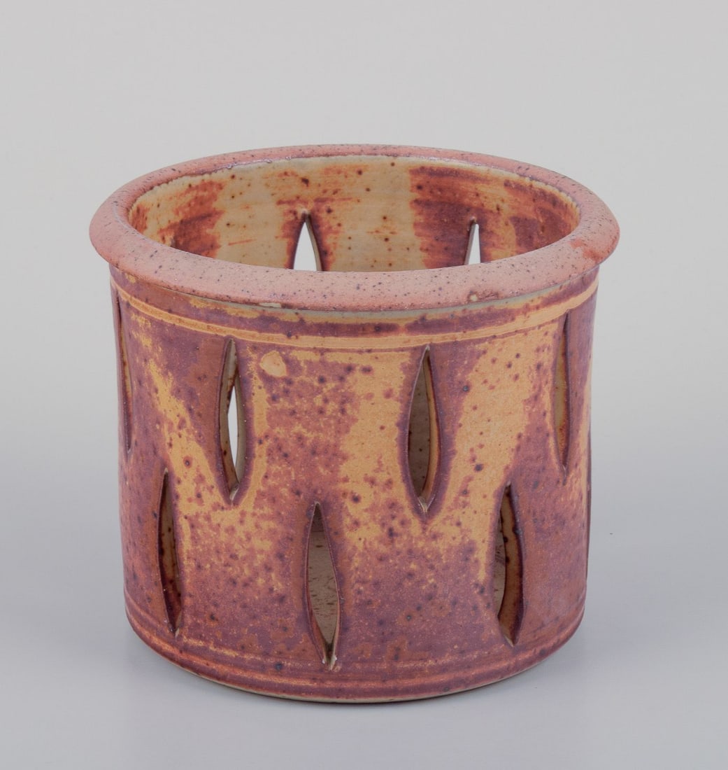 Kuch Keramik, Germany. Two unique ceramic plant pot covers. 1980s - 6