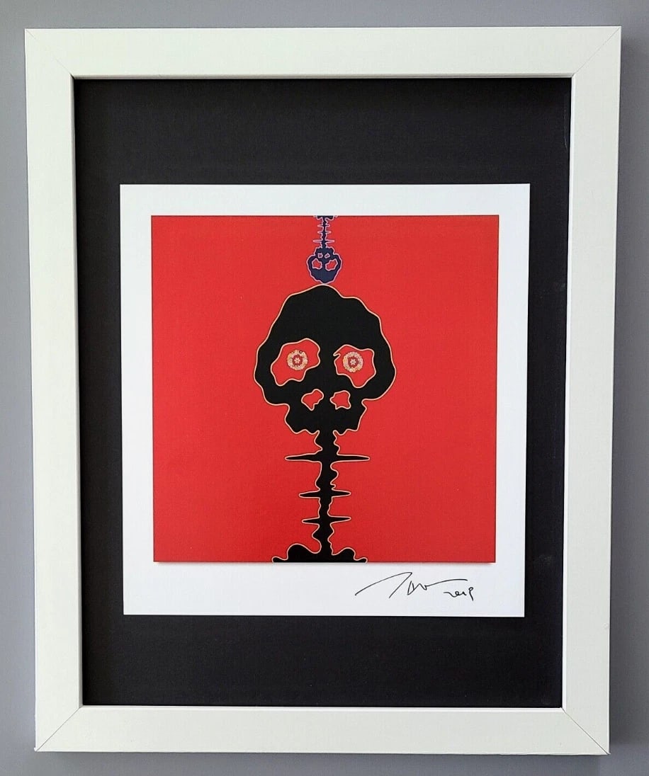 TAKASHI MURAKAMI + SET OF 6 SIGNED PRINTS FROM JAPAN + FRAMED 14x11in! - 3