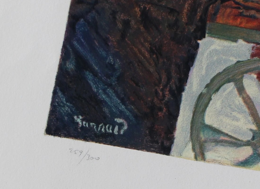 PIERRE BONNARD Color Lithograph on Rives Paper Asian Fish Vendors 259/300 - 4