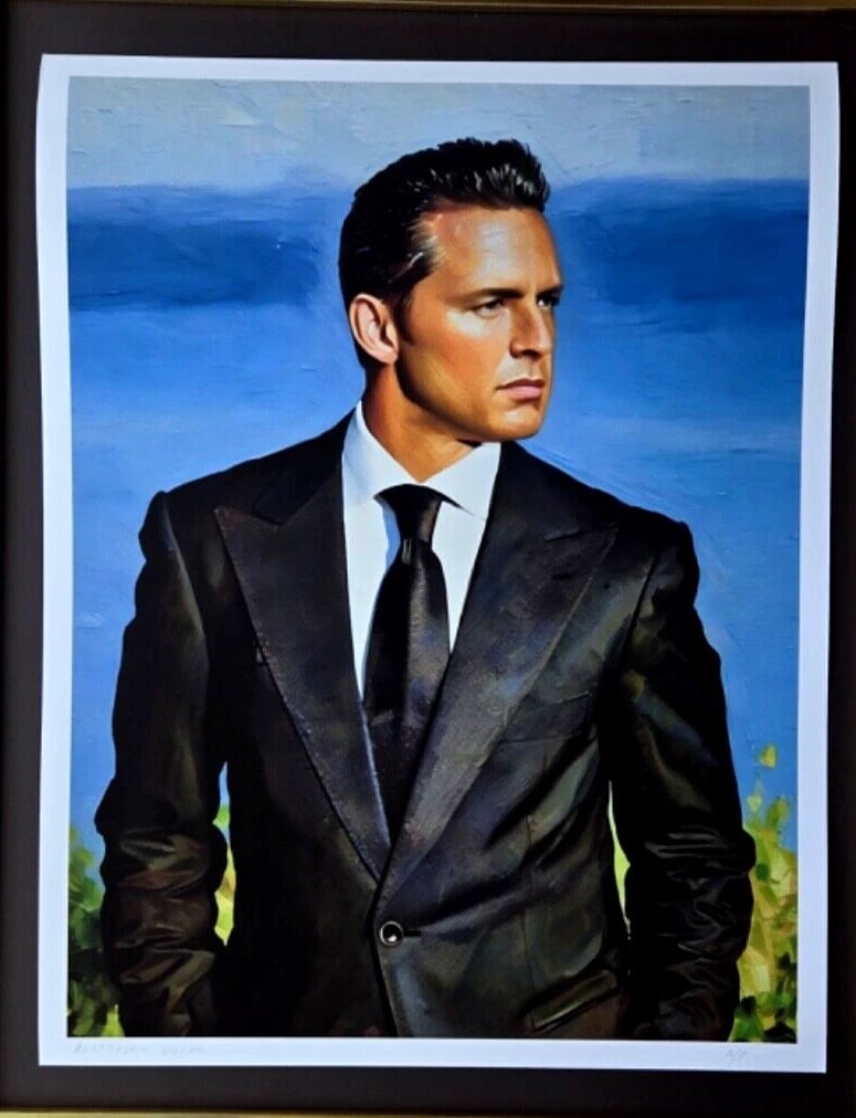 ALEXANDER DULAC + LUIS MIGUEL LARGE Hand Signed Authentic Print LtdEd of 10 COA - 2