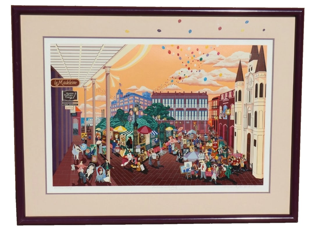 MELANIE TAYLOR KENT Printers Proof Serigraph Portraits in the Park New Orleans - 2