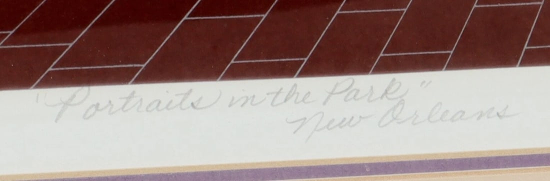 MELANIE TAYLOR KENT Printers Proof Serigraph Portraits in the Park New Orleans - 8