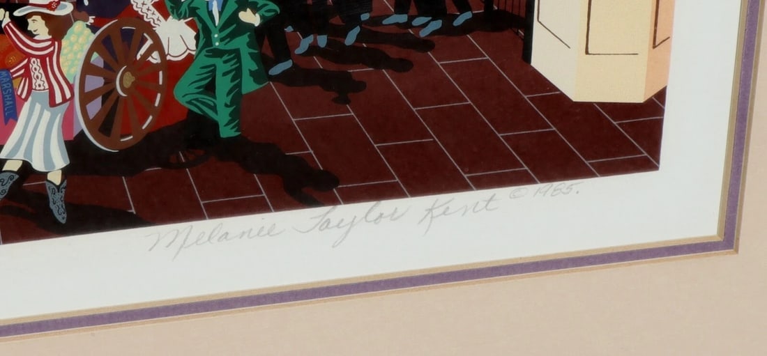 MELANIE TAYLOR KENT Printers Proof Serigraph Portraits in the Park New Orleans - 9