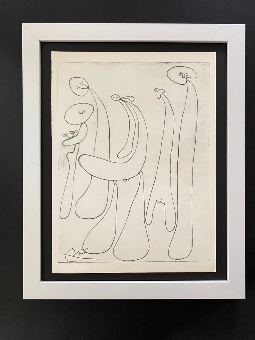 Joan Miro | Vintage 1958 Signed Colorful Print | Mounted and Framed Buy Now!! (1 of 3)