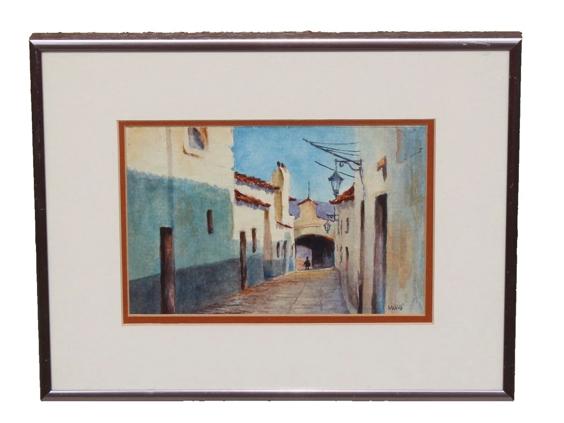 MEL WOLF Spanish Corridor watercolor - 2