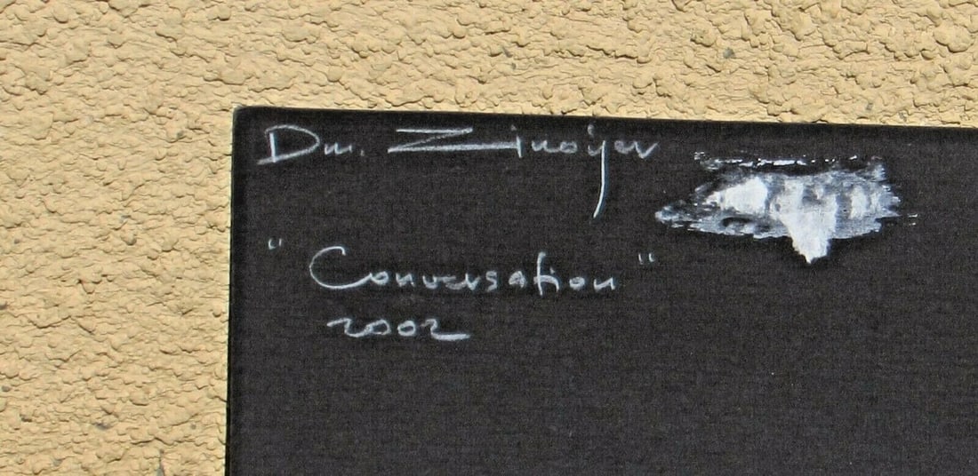 Dmitry Zinoviev Pair of Modernist Paper Collages on Card both Signed/Dated - 4