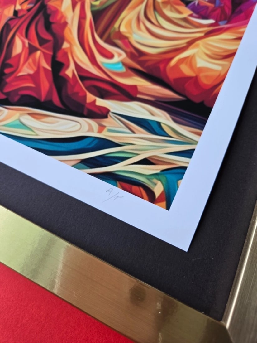 ALEXANDER DULAC + VERSACE LARGE Hand Signed Authentic Print LtdEd of 10 COA!! - 4