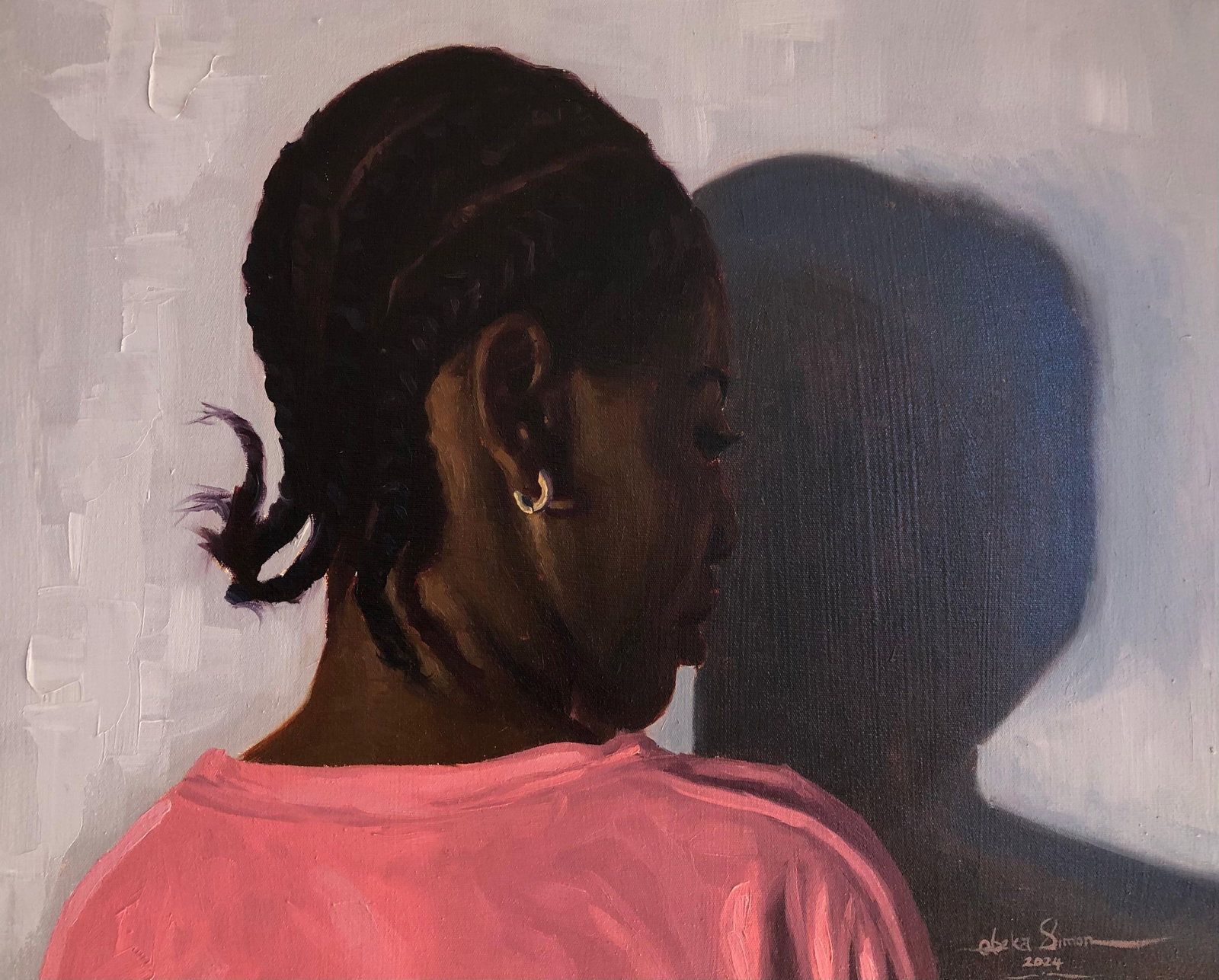 Simon Obeka, Sometimes I Talk To My Shadow 2 - 21st Century, Contemporary, Figurative, Women, 2024 (1 of 10)