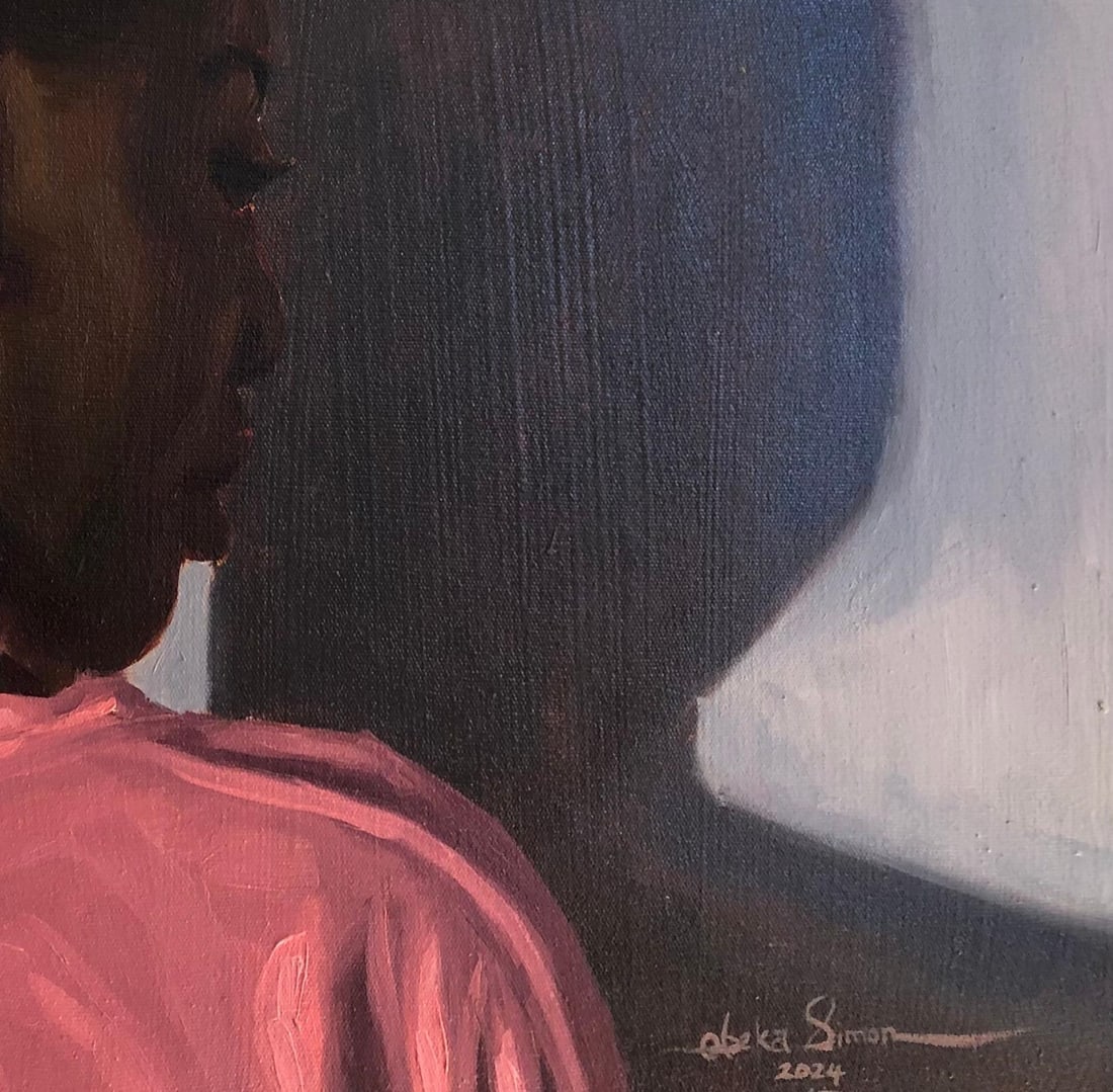 Simon Obeka, Sometimes I Talk To My Shadow 2 - 21st Century, Contemporary, Figurative, Women, 2024 - 2