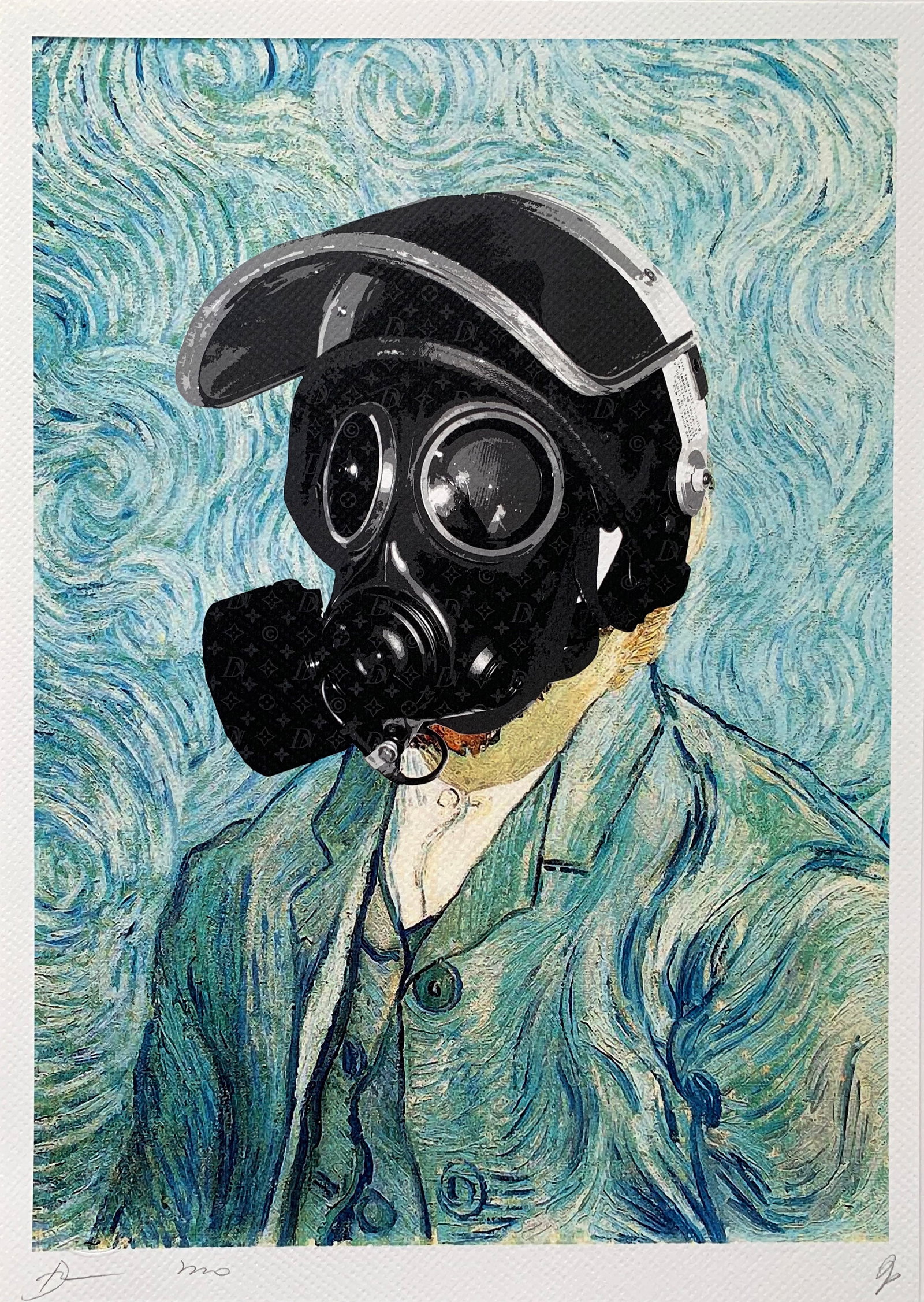 Death NYC Van Gogh: Title: Death NYC Van Gogh Date/Period:21st Century Materials:Giclee on Fine art 300 gsm paper Size:17 3/4 x 12 1/2 inches Description:Artist: Death NYC, limited edition giclee on paper, out of edditio