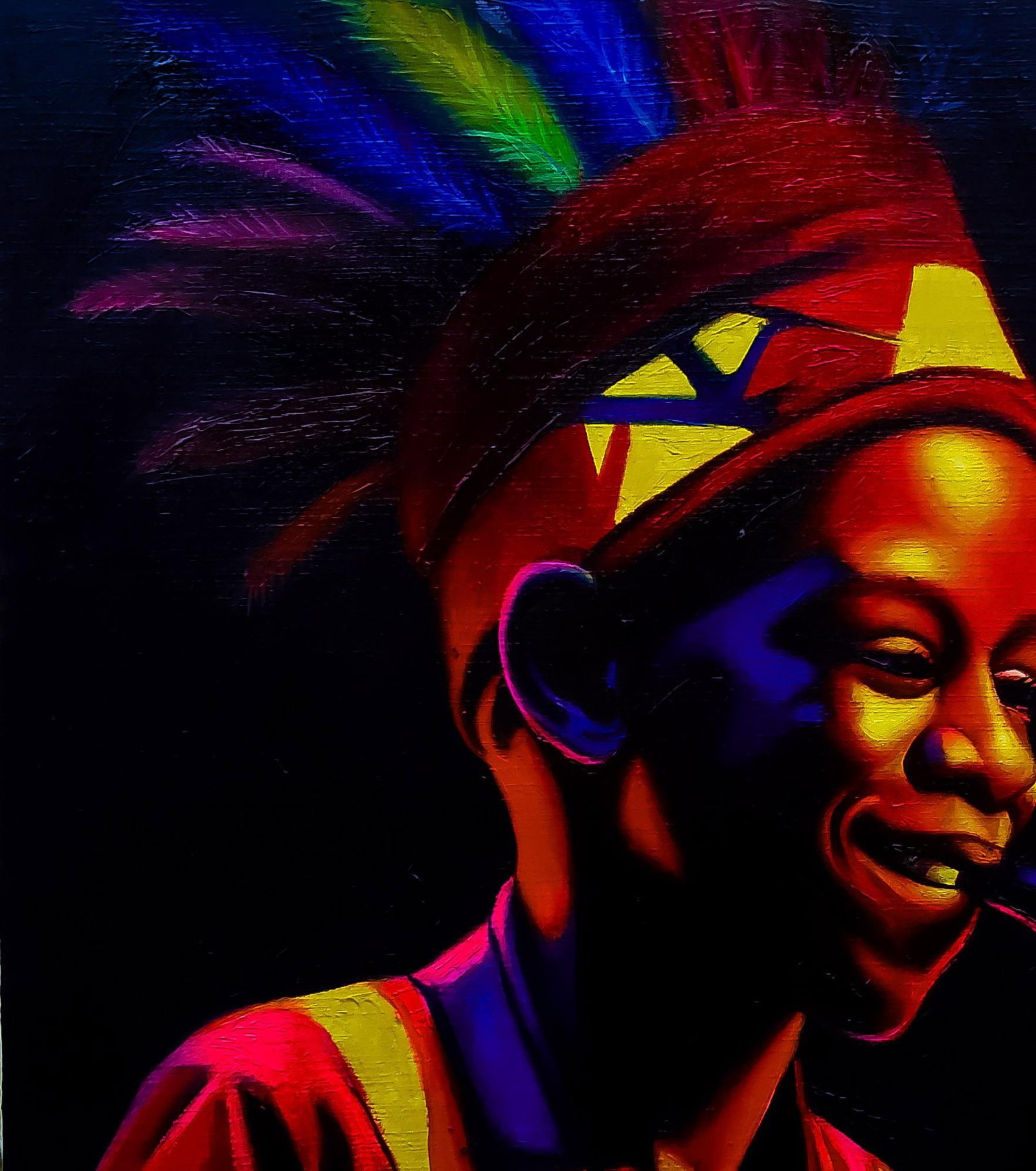 Awosola Michael Angello, Joyful Serenade - 21st Century, Contemporary, Figurative Portrait, Oil, - 7