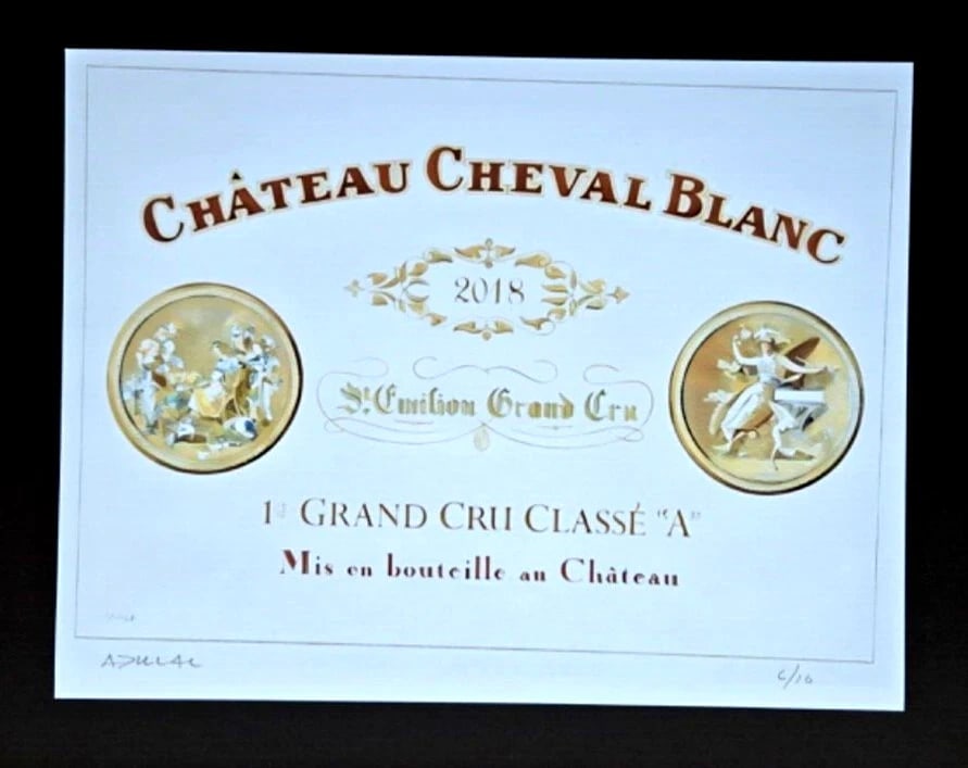 ALEXANDER DULAC | CHATEAU CHEVAL BLANC Hand Signed Authentic Print Edof10 | COA - 3