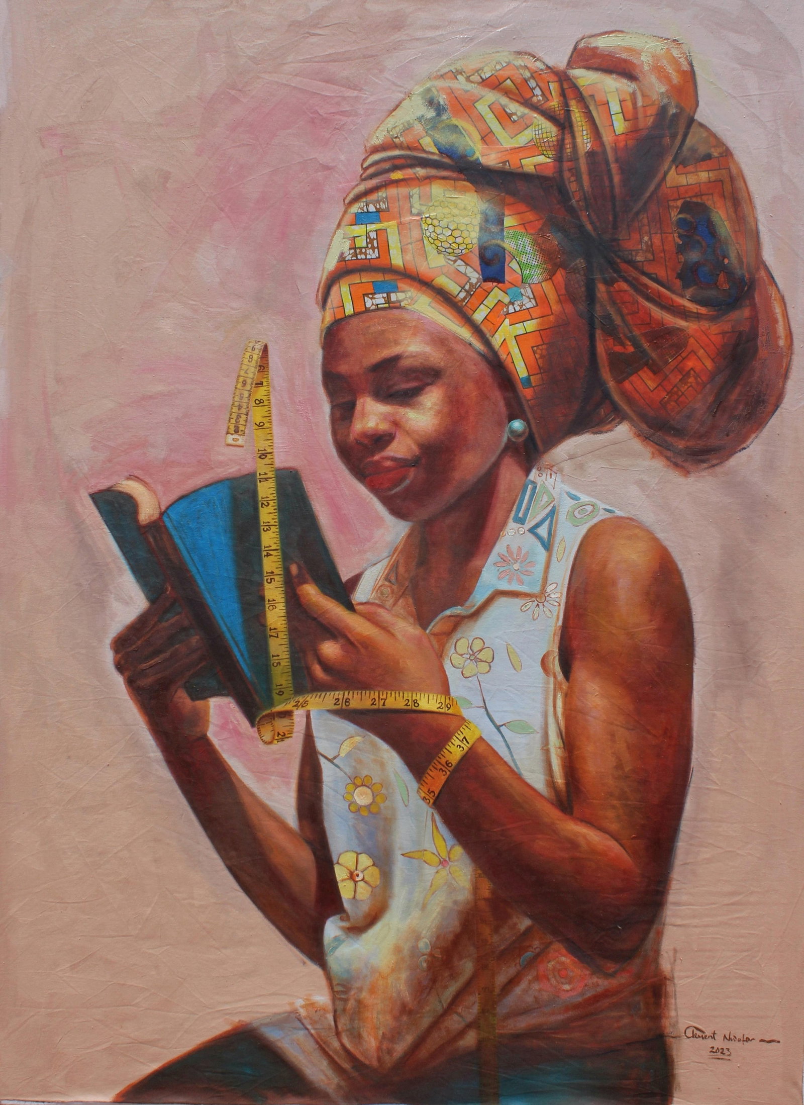 Clement Mmaduako Nwafor, Chronometry -21st Century, Contemporary, Figurative Portrait, Oil, Women - 6
