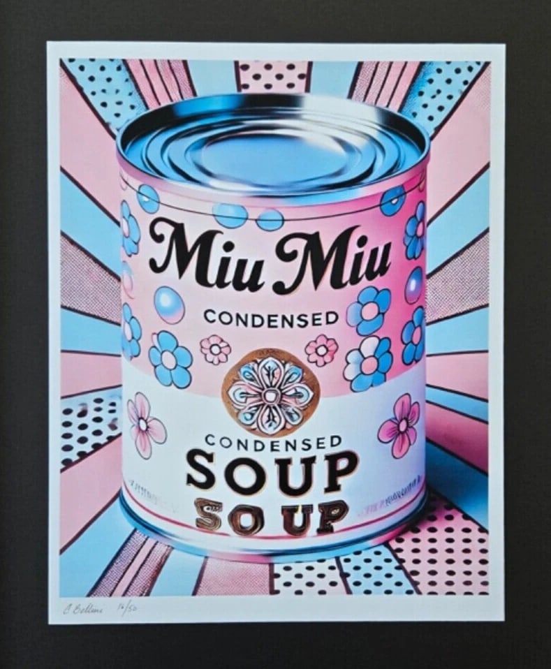 CHIARA BELLINI + MIU MIU SOUP Hand Signed Authentic Print LtdEd COA - 2
