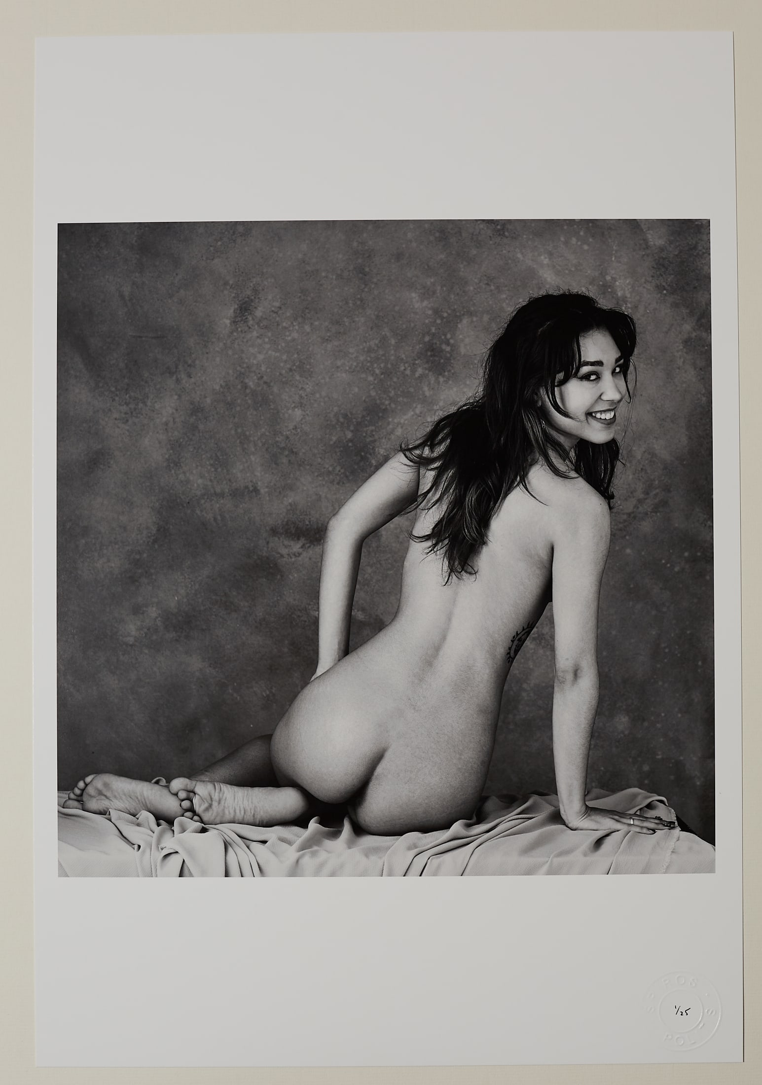 Ruby 1/25: Artist: Spiros Politis 1969- Title:Ruby 1/25 Size/Format:19" x13" Description:Figure portrait photographed in London in 2026 Hand signed - Printed in 2026 on Canson Prestige Baryta Prestige heavy 340g