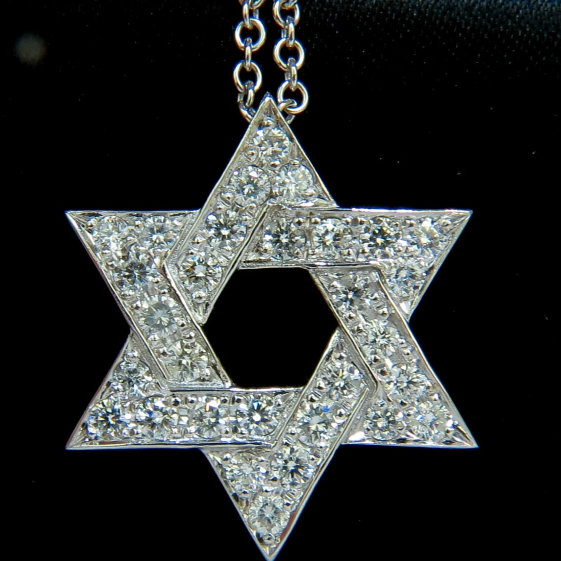 3.01CT ROUND DIAMOND STAR PENDANT BEAD SET 14KT G VS + ** - 6