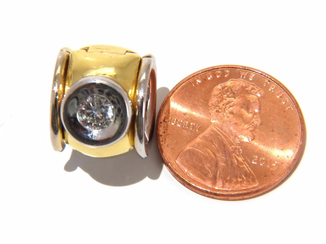 .80ct natural round brilliant diamond huggie earrings 18kt g/si1 petite** - 5