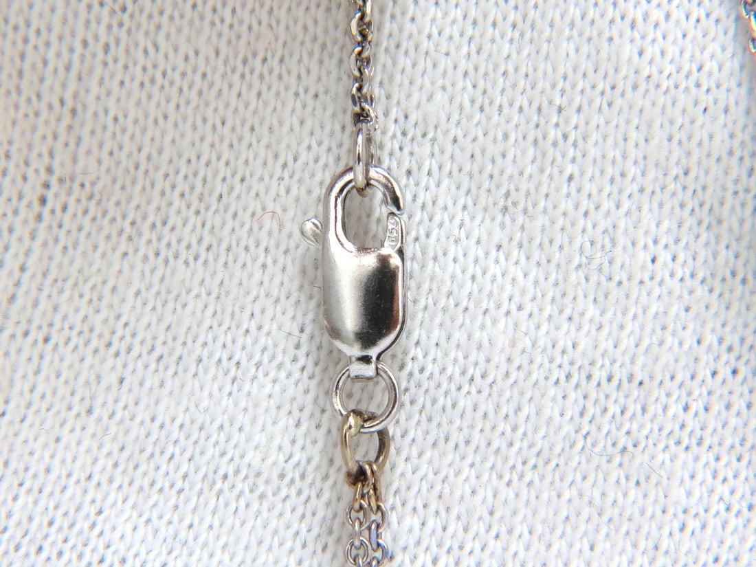 5.00ct diamonds earrings & necklace matching suite 18kt g/vs diamond shaped+** - 6