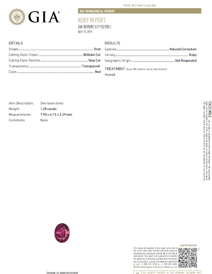 18.96ct GIA Certified natural red ruby diamond dangle earrings 18kt** - 11