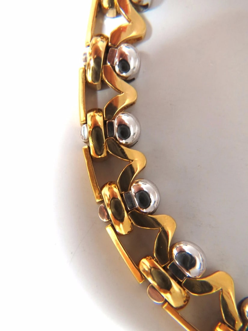 9.50ct Natural Ruby Diamonds Link Necklace 18Kt Crown Deco Prime ** - 4