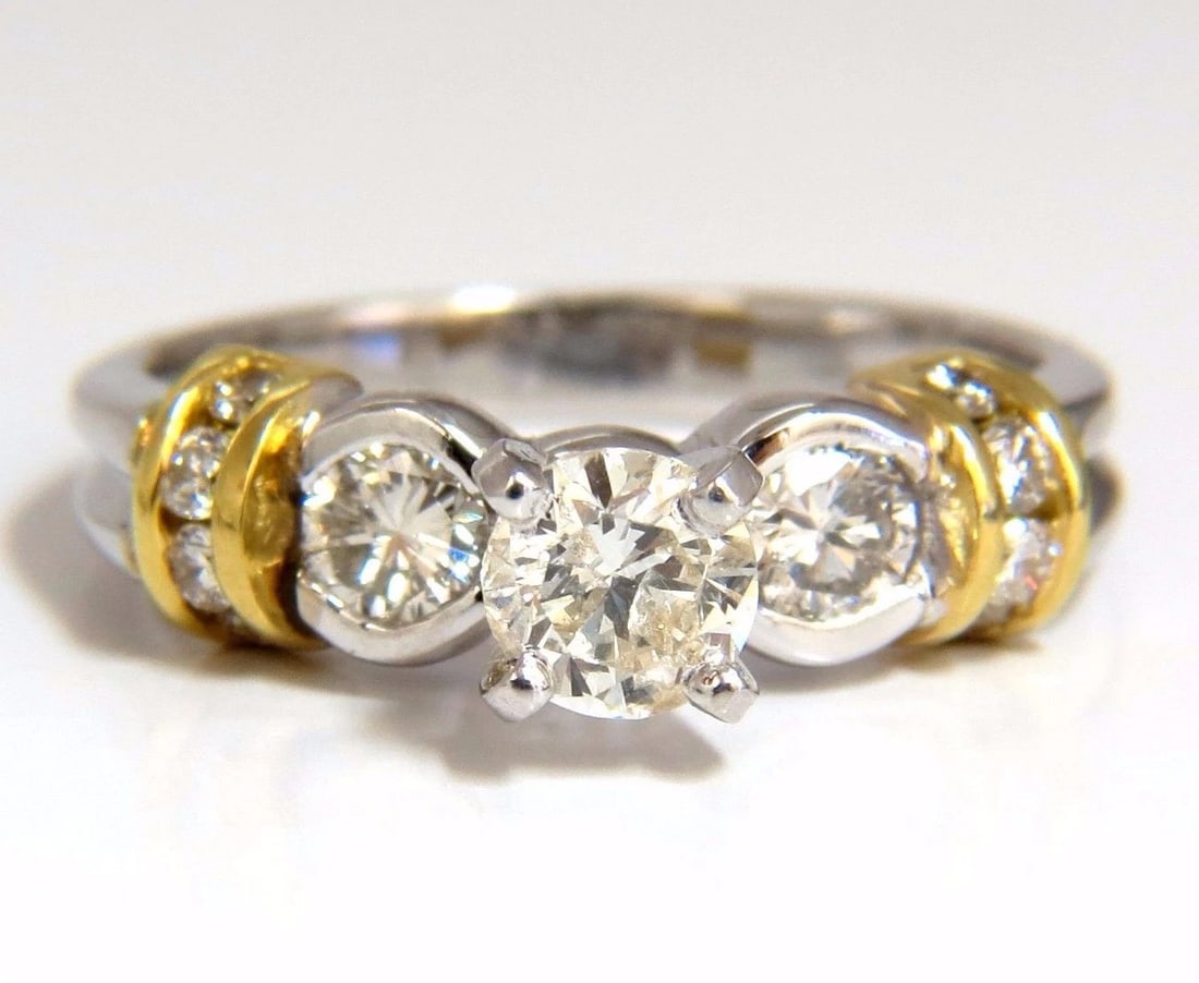 .75CT CLASSIC TRADITIONAL DIAMOND RING 14KT GOLDEN SHOULDERS** (1 of 5)