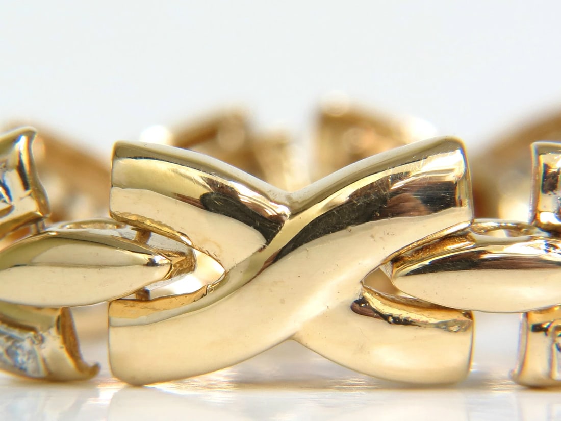 1.00ct. DIAMONDS CLASSIC "X" LINK BRACELET G/VS 14KT** - 3