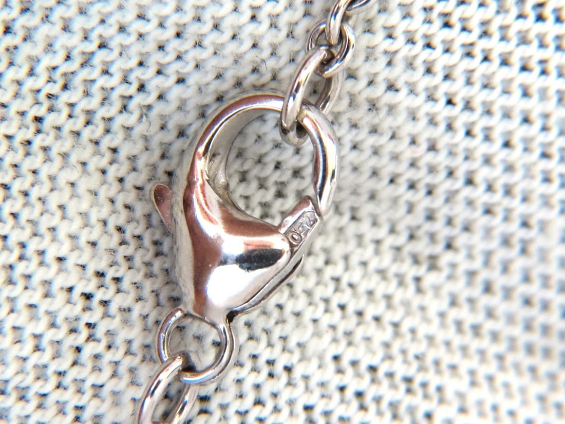 1.50ct NATURAL FLUSH MOUNT (5) DIAMOND BY YARD NECKLACE 18KT G/VS + - 6