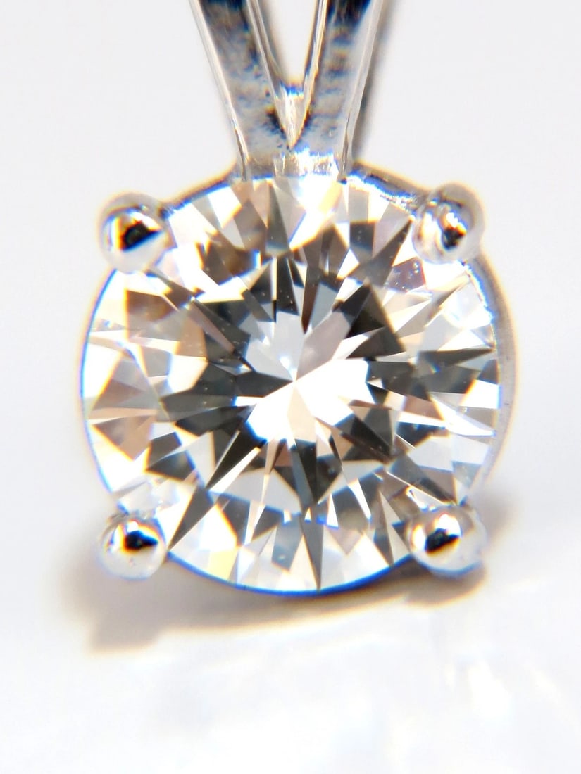 .70CT GIA E/VS1 SOLITAIRE DIAMOND PENDANT 14KT WHITE GOLD +** - 2