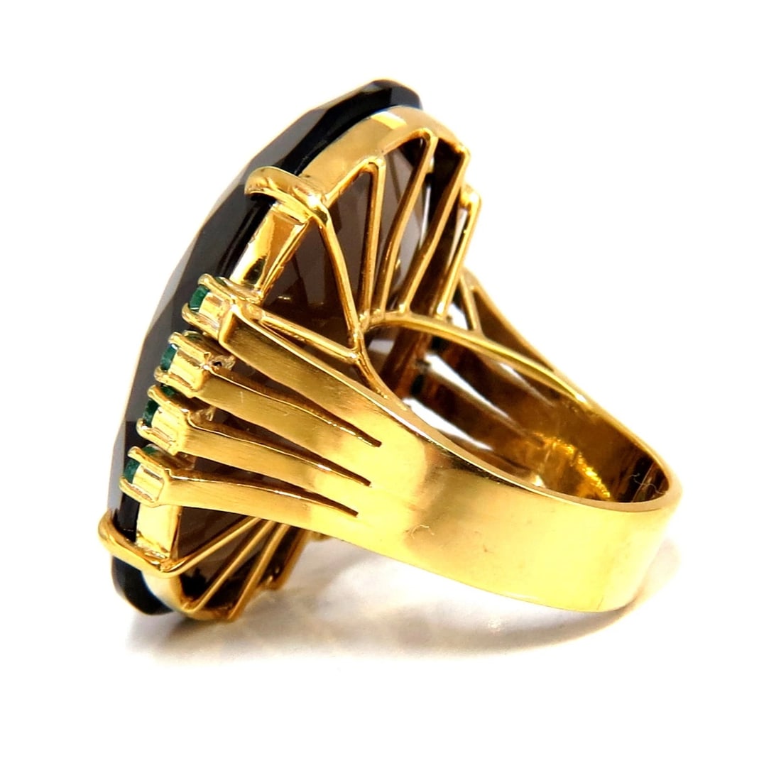 38.30ct Natural Oval Gypsy Topaz Ring 14kt gold** - 4