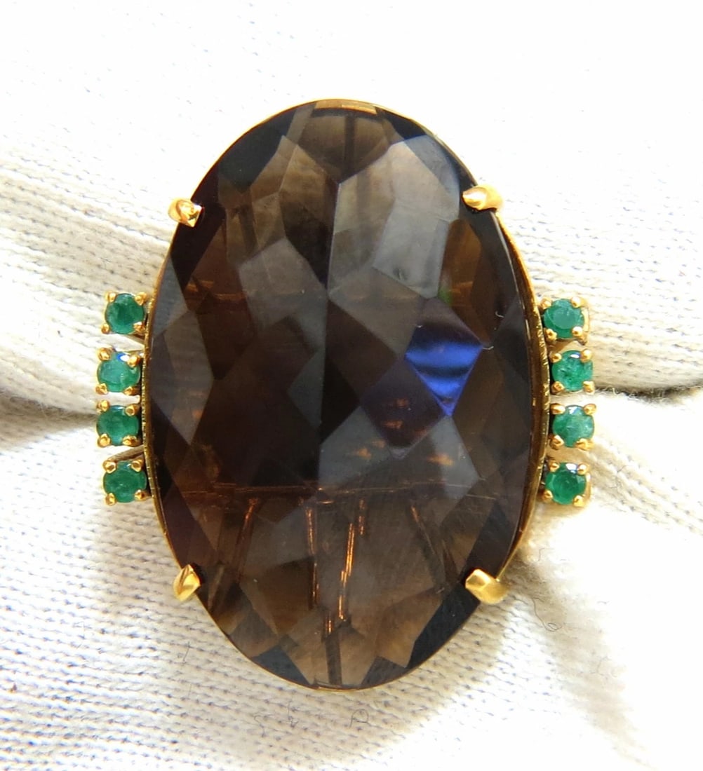 38.30ct Natural Oval Gypsy Topaz Ring 14kt gold** - 6