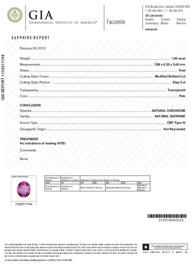 GIA Certified 1.90ct Natural No Heat Pink Sapphire Diamonds Ring 14kt - 7