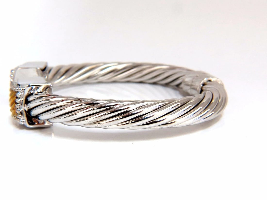 .26ct Diamonds Earrings, Bangle Set 14kt & Silver** - 4