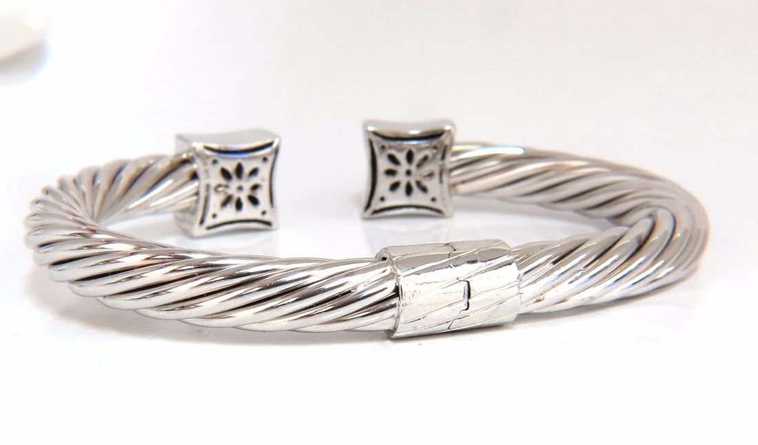 .26ct Diamonds Earrings, Bangle Set 14kt & Silver** - 5