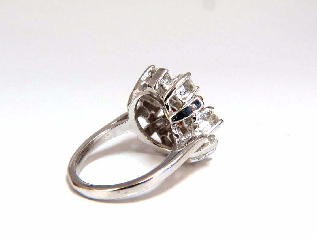 GIA Certified 2.45ct. Natural Ruby Diamonds ring 14kt Art Deco Ballerina Phase - 4