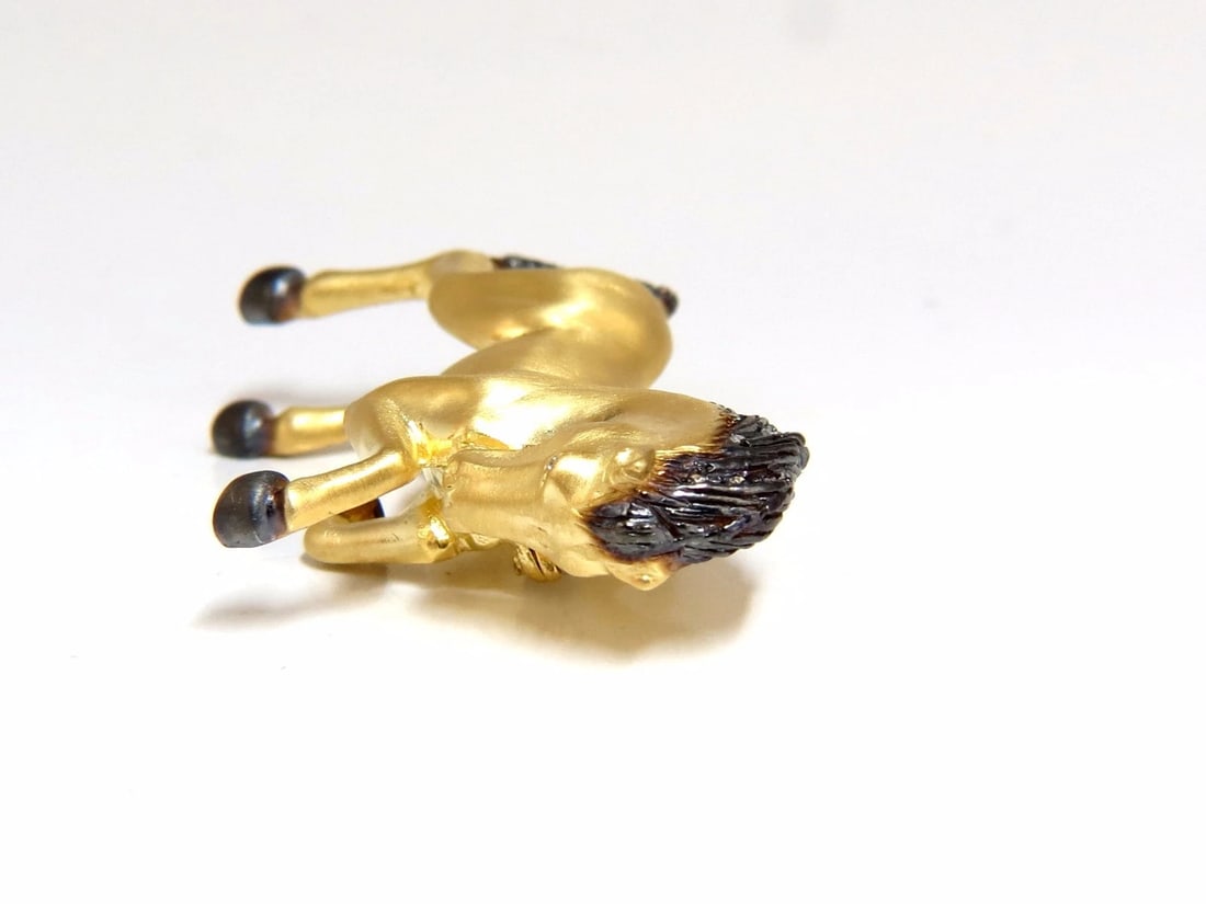 18kt Horse Pin .40ct diamonds** - 4
