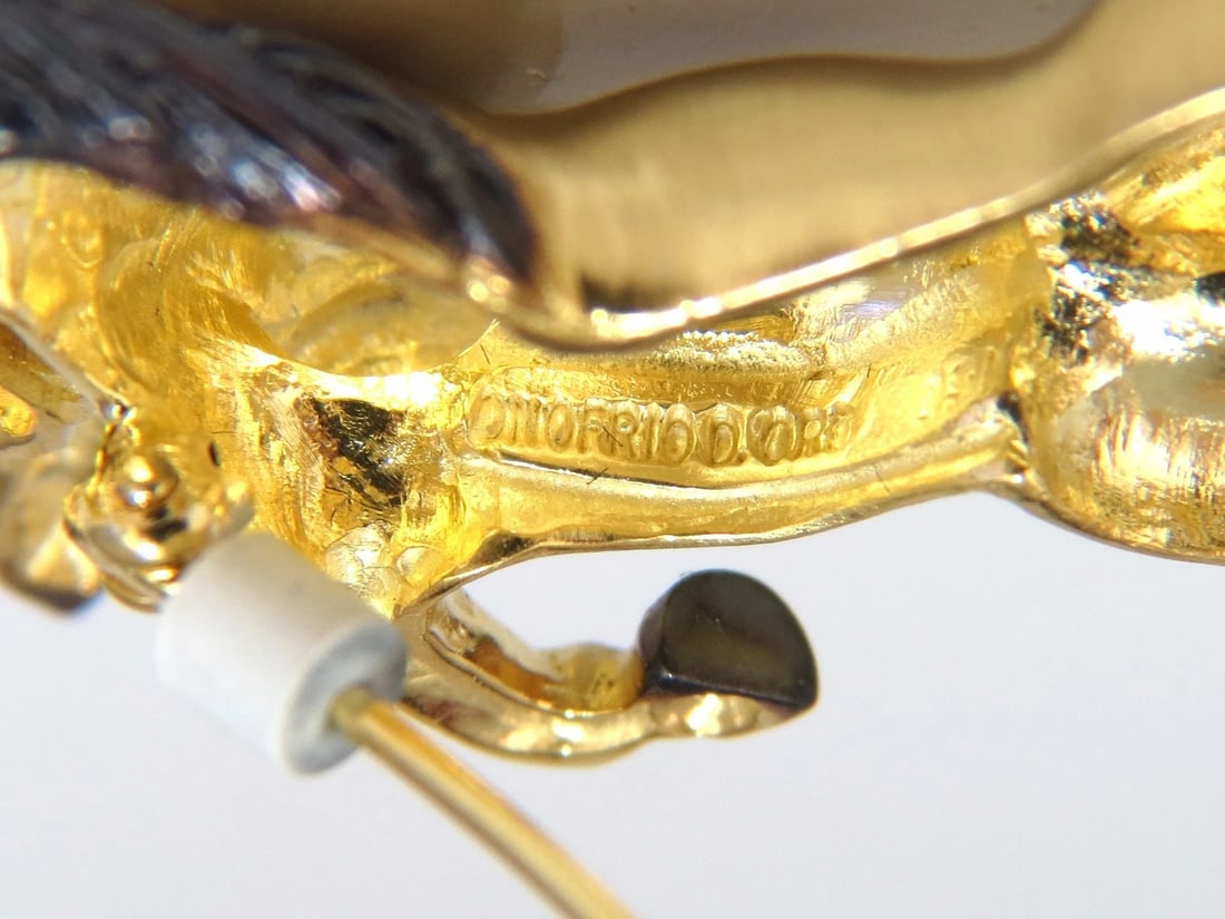 18kt Horse Pin .40ct diamonds** - 6