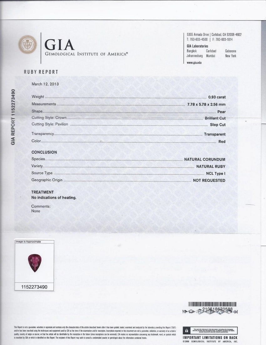 10.88ct Natural Red No Heat Ruby Diamond Dangle Earrings 18kt Unheated 12306** - 2