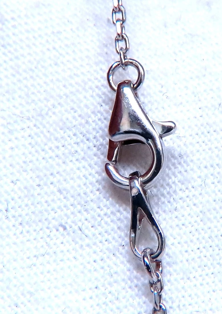 1ct Open Circle Natural diamonds necklace 14 karat Gold Vintage Revisit ** - 3