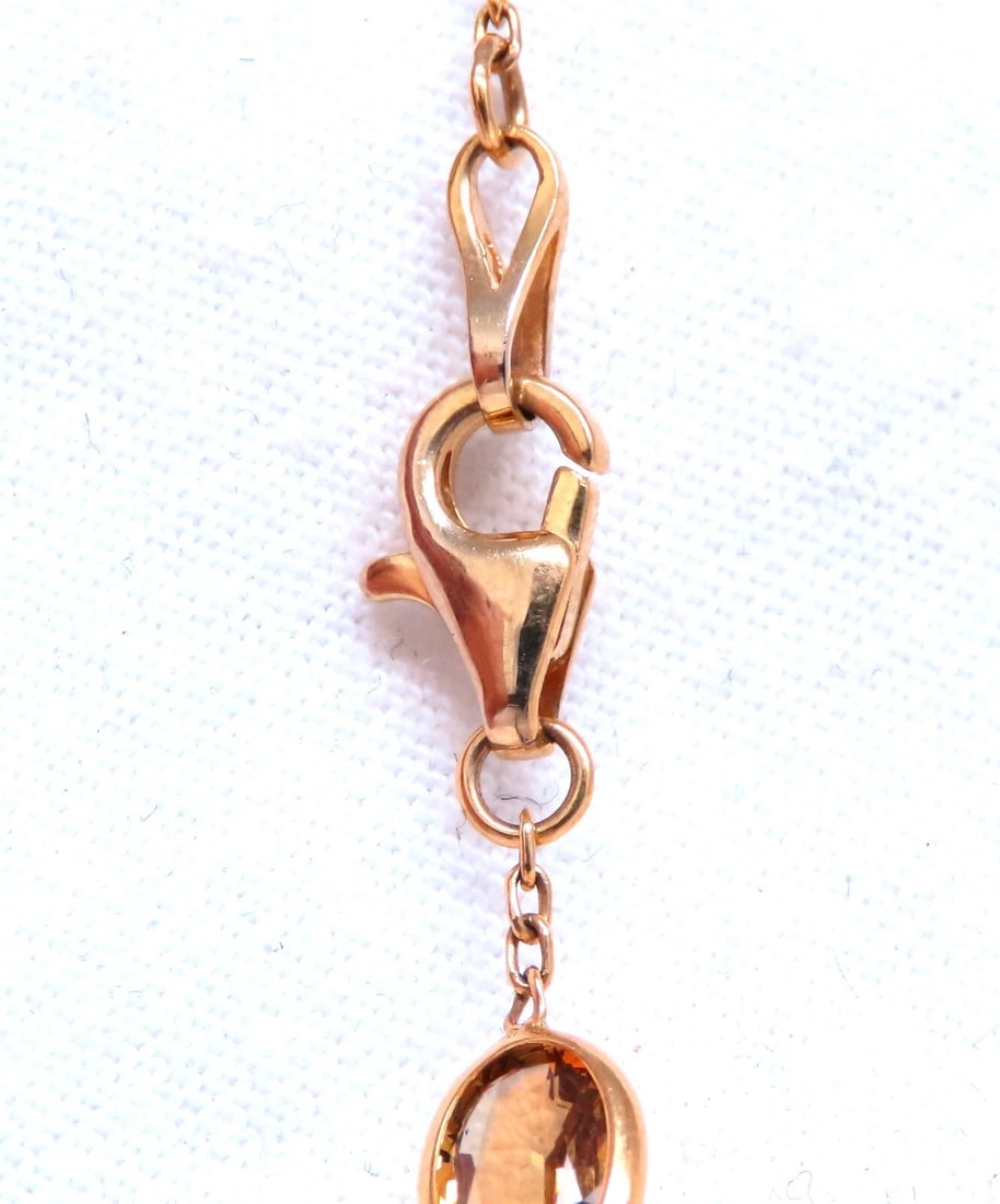 40.56ct multi-colored natural emerald ruby sapphires tanzanite necklace 14kt ** - 4