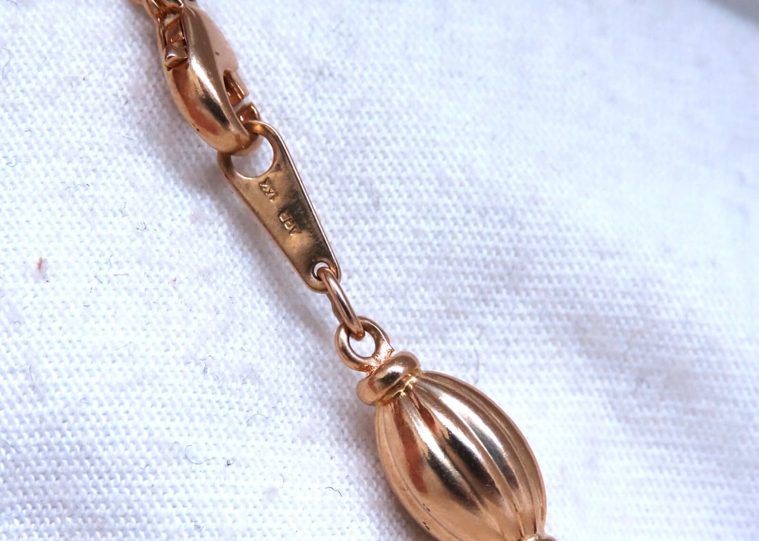 50ct natural purple amethyst necklace 14kt Gold yard** - 3