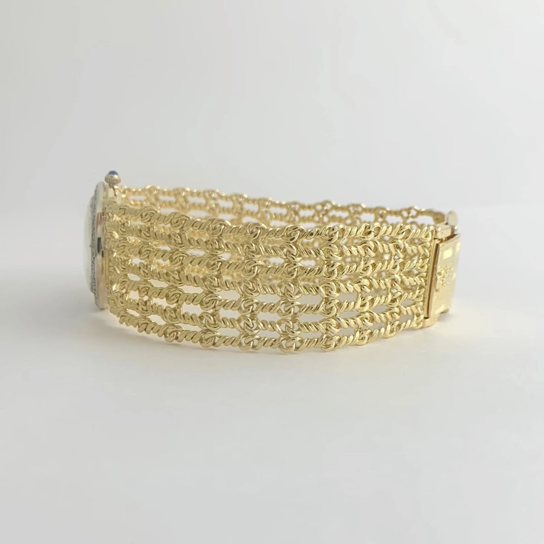 Vintage Corum Diamond Bezel Watch 18K Yellow Gold, 24 mm, .32 CTW, 46.90 Gr - 7