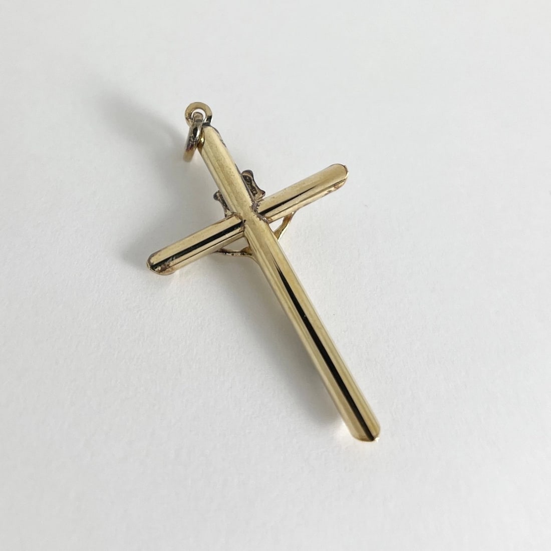 Vintage Crucifix Cross Religious Pendant Charm 10K Yellow Gold, 2.24 Grams - 6