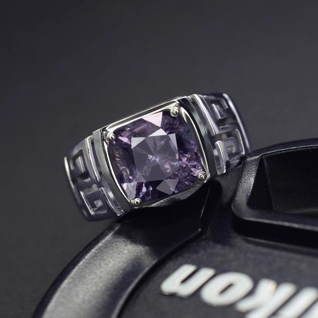 14K GOLD 4.50 CT NATURAL SPINEL RING - 2